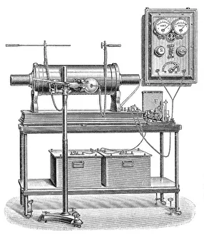 1890s Prints: X-Ray Equipment with Operating Batteries