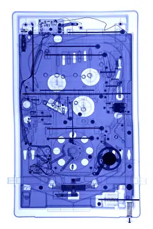 X Rays Prints: An X-ray of a pinball machine
