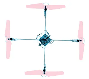 Flying Prints: X-ray of a Quadcopter