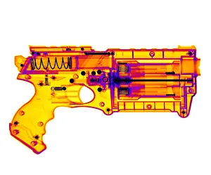 X Rays Prints: An X-ray of a toy gun