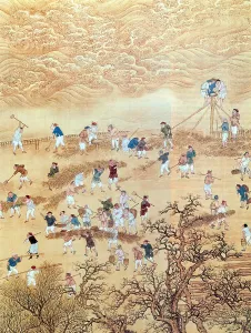 Painted Prints: Yellow River Flood Control, 17th century