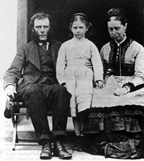 Book Prints: Young Beatrix Potter with Her Parents, 1877