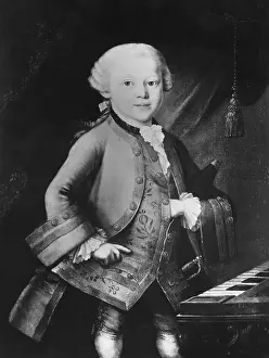 Musical Prints: Young Wolfgang Amadeus Mozart, 1763