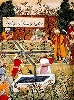 Garden Prints: Zahir-ud-din Muhammad Babur, First Mughal Emperor